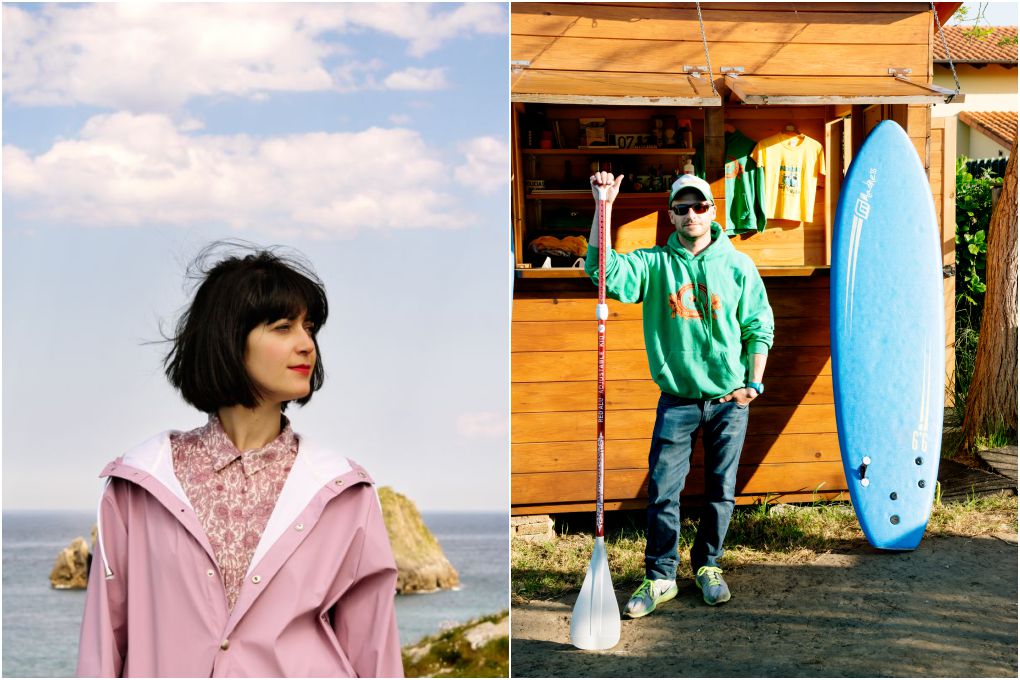 La artista y cantante Helena Toraño y el experto en paddle surf Roberto Llamedo. La artista y cantante Helena Toraño y el experto en paddle surf Roberto Llamedo.