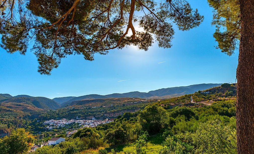 Albuñuelas, uno de los pueblecitos que forman el Valle de Lecrín. Foto: Shutterstock