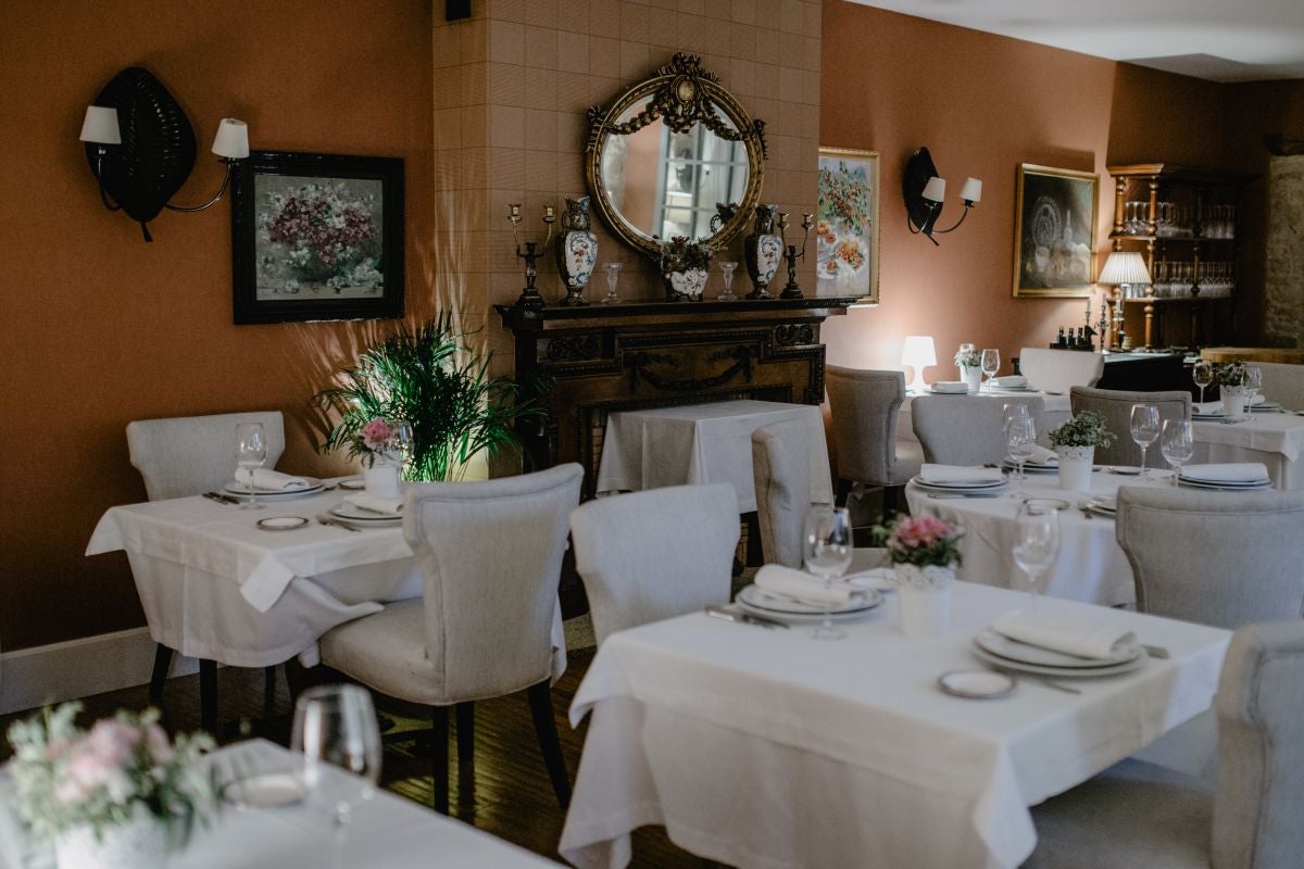 La sala del restaurante 'Filigrana'. La sala del restaurante 'Filigrana'.