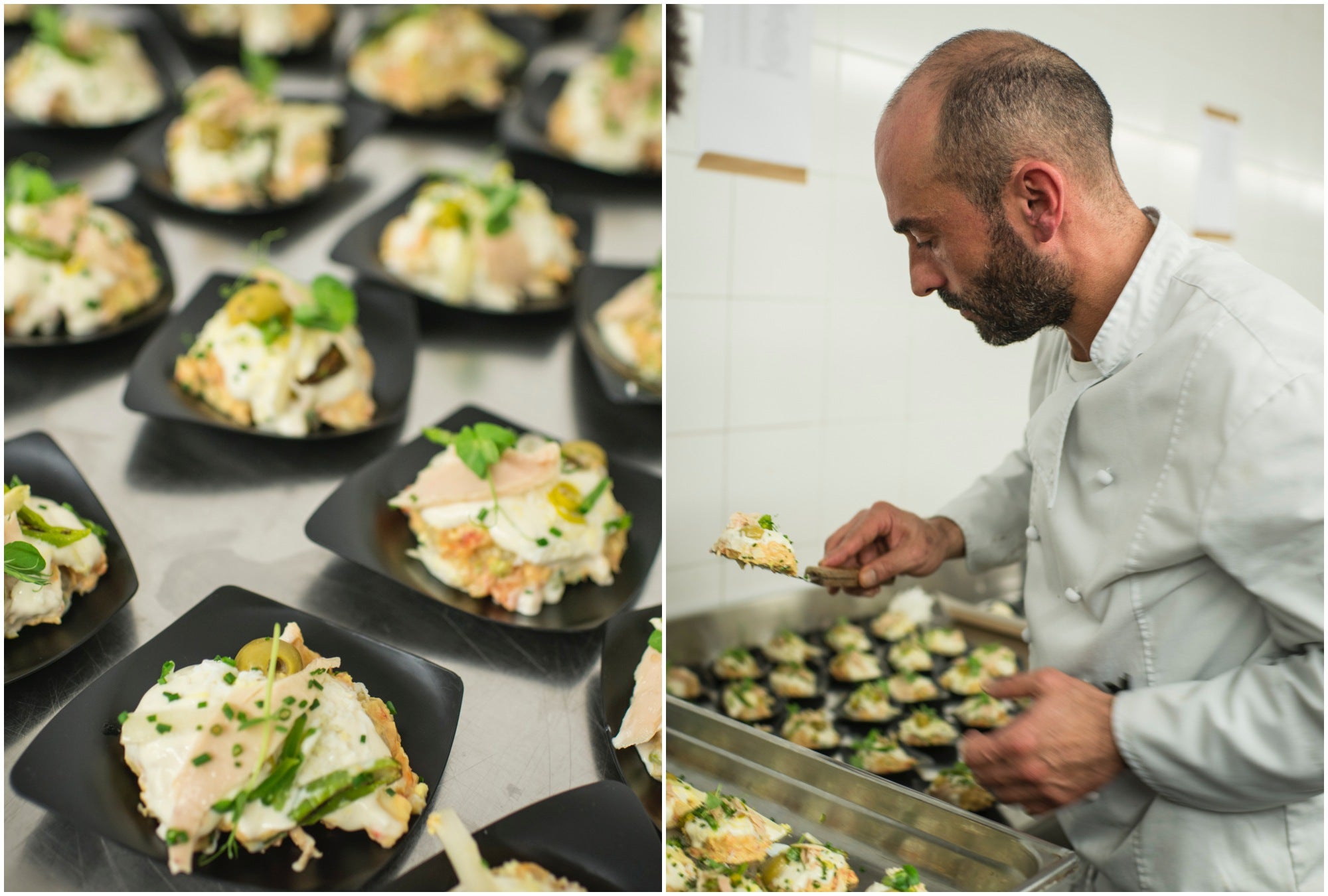 El local más informal de Nacho Manzano ha presentado una ensaladilla con mayonesa de ortiguillas. El local más informal de Nacho Manzano ha presentado una ensaladilla con mayonesa de ortiguillas.