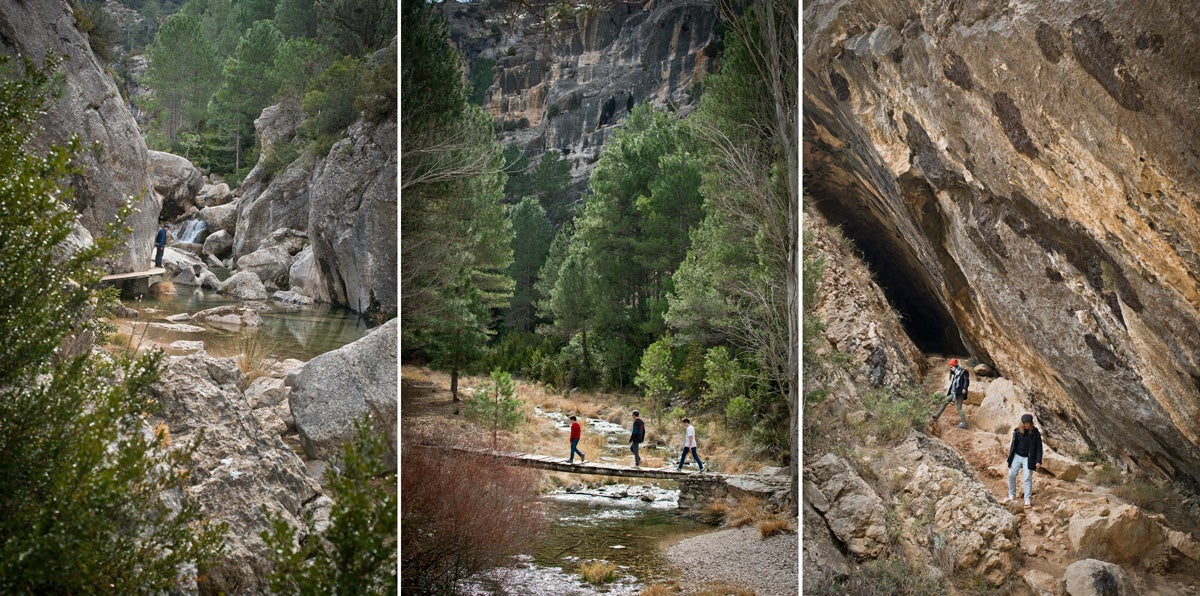 Ruta por la garganta del Parrisal, ascendiendo hasta el nacimiento del río Matarraña (Beceite). Ruta por la garganta del Parrisal, ascendiendo hasta el nacimiento del río Matarraña (Beceite).