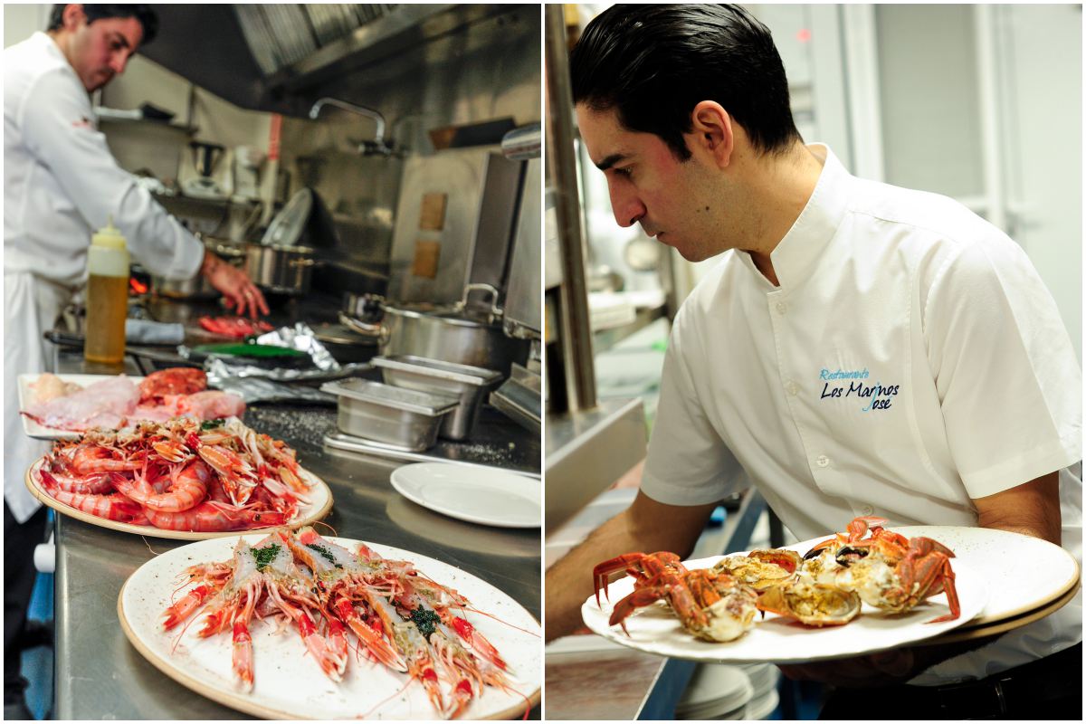 Los productos del mar llenan este restaurante. Los productos del mar llenan este restaurante.