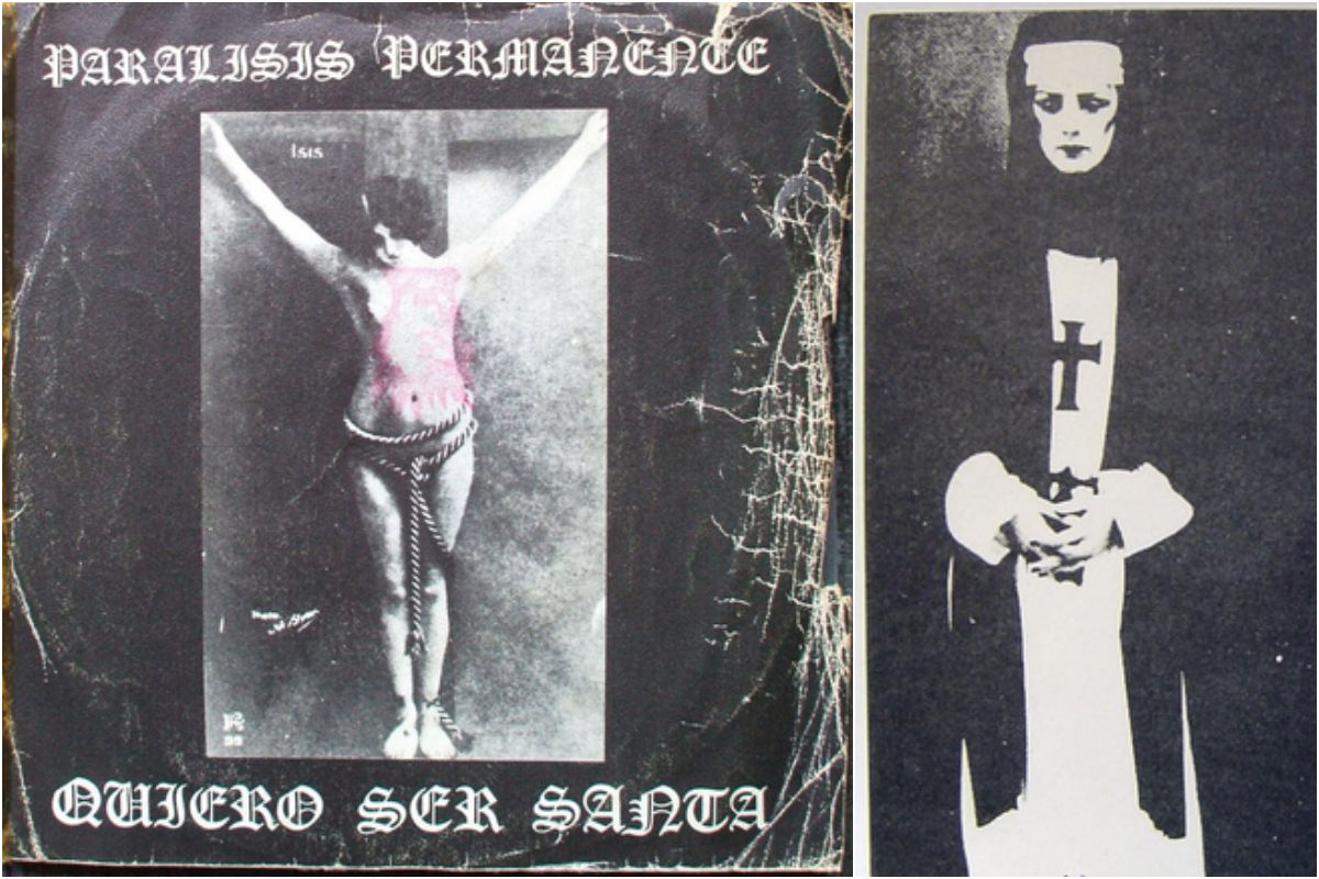 La portada del single 'Quiero ser Santa', de Parálisis Permanente, fue toda una revolución en los ochenta. Fotos: Facebook. La portada del single 'Quiero ser Santa', de Parálisis Permanente, fue toda una revolución en los ochenta. Fotos: Facebook.