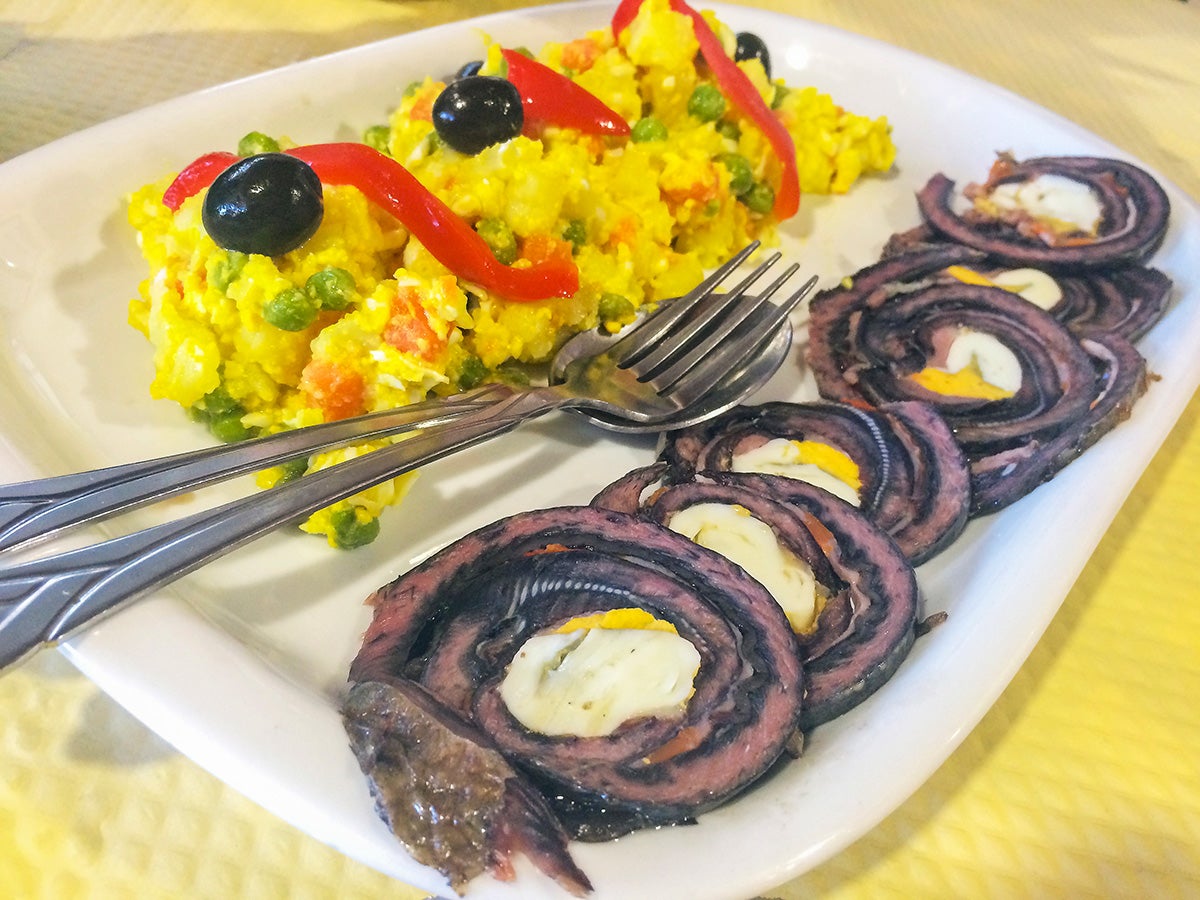 Plato de lampreas Plato de lampreas