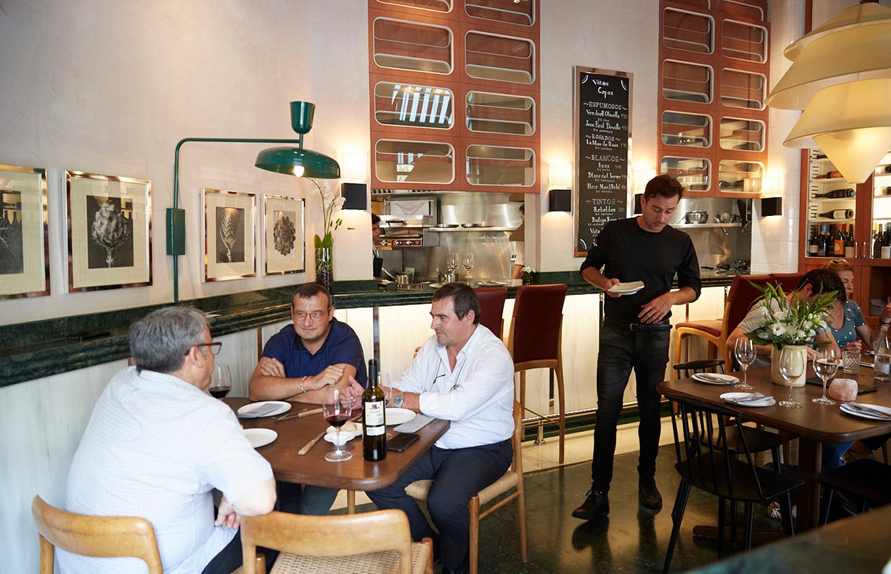 El comedor de esta taberna con eco gastronómico. El comedor de esta taberna con eco gastronómico.